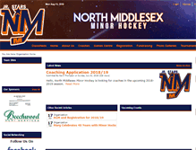 Tablet Screenshot of northmiddlesexhockey.com